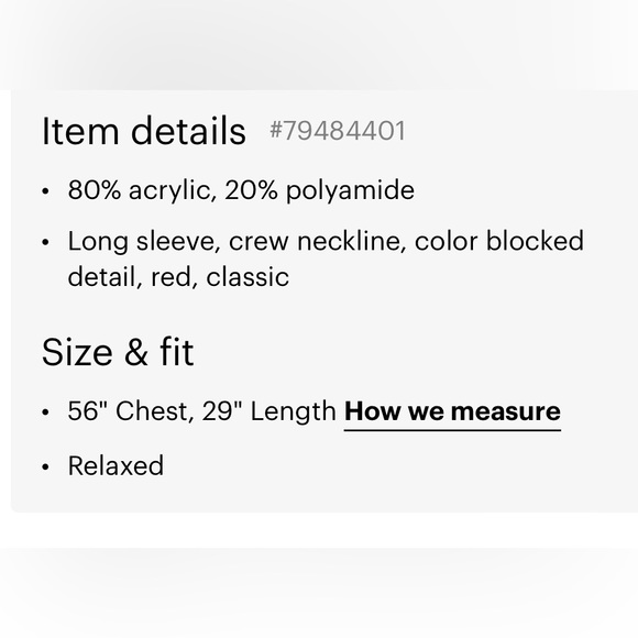 H&M Red Crewneck Sweater - Picture 4 of 4